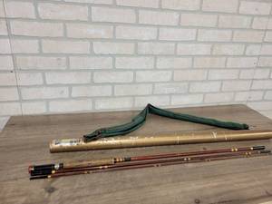 Vintage Heddon Fishing Pole w Original Case - Heddon Premier #125 G-Bass-8