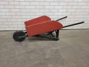 Small Wood Wheelbarrow - Makes a great flower planter - 44 x 19 x 15
