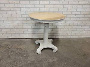 Very Nice Painted and Distressed Table - 24 Diameter x 27 Tall