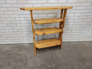 Narrow Wood Shelf - 36 x 9 x 37 Tall