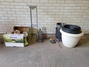 Large Lot of Garden Dcor and Pots