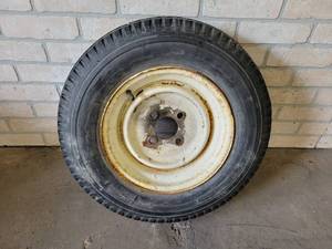 Trailer Spare Tire  Rim  5.30-12 Tire & 4-Bolt Rim