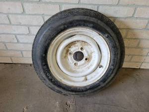 Trailer Spare Tire  Rim  4.80-12 Tire & 4-Bolt Rim