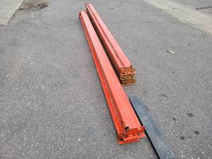 Lot of (5) Pallet Racking Cross Beams - Includes (2) 10 and (3) 9