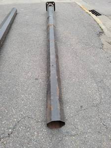 Steel Octagon Light Pole - 149 Long - 8 Diameter at the Bottom and 6 at the top