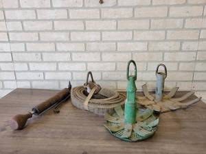 Pair of Boat Anchors, Pneumatic Hammer and Strap