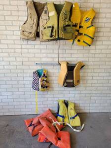 Lot of (9) Life Jackets - Adult and Youth