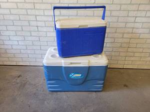 Coleman Chest Cooler and Coleman Cooler
