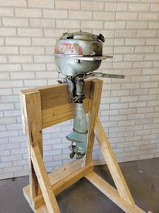 Vintage JOHNSON Sea-Horse Outboard Boat Motor - Cant Read Tag for Model Info