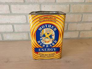 Vintage Mother Hubbard 5LB Energy Wheat Cereal Can - Hubbard Mill Mankato MN