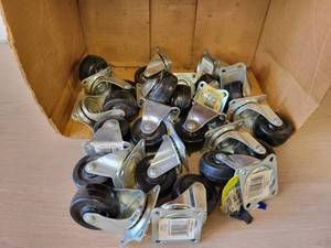 Lot of (19) 2 Swivel and Straight Caster Wheels - Most are Swivel