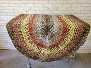 Woven Oval Rug - About 44 x 68