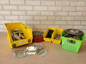 Lot of Commercial Supplies - (4) Blackstone 7 Grinding Wheels, Bolts, O-Rings and More