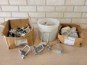 Large Lot of Assorted Beam Clamps