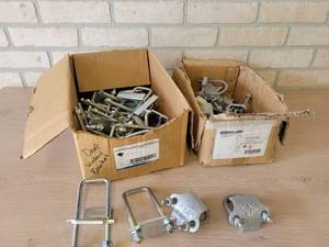 Large Lot of Assorted Beam Clamps