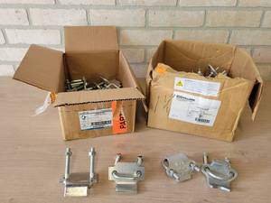 Large Lot of Assorted Beam Clamps