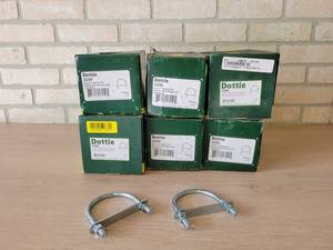Dottie 2.5 Zinc-Plated U-Bolts - Part No. U250 - Approximately 60 U-Bolts