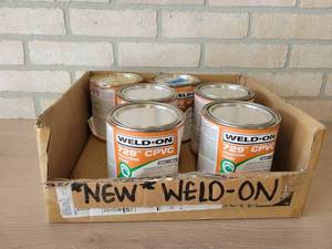 Lot of (6) 32oz WELD-ON 729 CPVC Cement