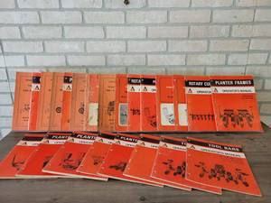 Lot of (23) Allis Chalmers Operating, Parts Illustration Manuals and More