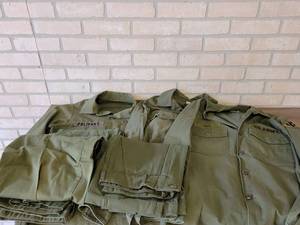 Lot of Vintage Military Shirts and Pants
