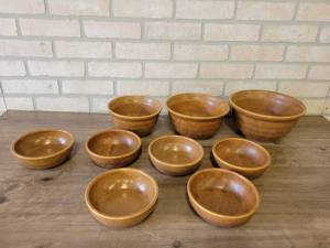 Beautiful Set of Monmouth Western Stoneware Bowls - Ovenproof