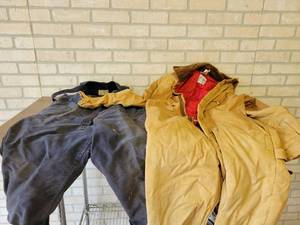 Vintage Pair of US Navy Issue Bibs - Size Small and Pair of Coveralls Size Medium Short