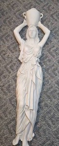 lot 23 image: Design Toscano Statue of Lady wPot on Her Head