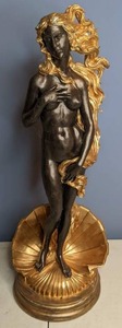 lot 97 image: Birth of Aphrodite Statue in GoldBronze Color