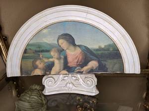 lot 213 image: Fresco MasterPieces Archaeology Madonna Alba by Raphael Free Standing Dcor