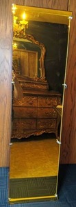 lot 112 image: Decorative Gold Mirrored Column