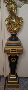 lot 41 image: Gorgeous Bust with Magnificent Matching Pedestal