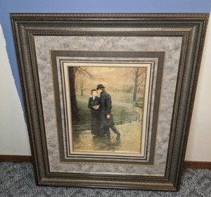 lot 229 image: Garden of Eden Couple, Framed Art