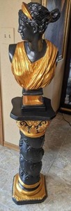lot 46 image: Gorgeous Bust with Magnificent Matching Pedestal