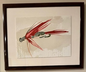 lot 49 image: Framed Fishing Themed Art