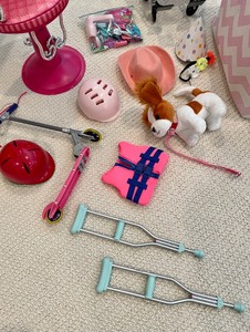 lot 88 image: American Girl and Our Generation Accessories, Clothing and More