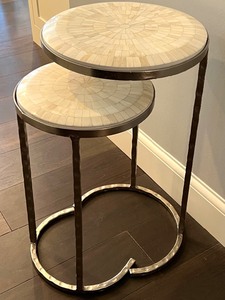 lot 7 image: Charming Set of Beautiful Accent Tables