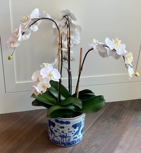 lot 138A image: Beautiful Faux Orchid Plant