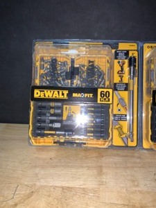 lot 1 image: (2) DEWALT MAXFIT Screwdriving Set (60-Piece). See Pictures