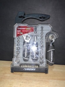 lot 5 image: Husky 14 in. and 38 in. Stubby Ratchet and Socket Set (46-Piece). See Pictures