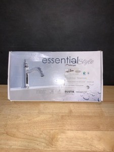 lot 10 image: KEENEY Belanger Single Hole 1-Handle Bathroom Faucet with Drain Assembly in Polished Chrome. See Pictures