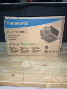 lot 25 image: Panasonic WhisperGreen Select Pick-A-Flow 5080 or 110 CFM Exhaust Fan LED Light Flex-Z Fast. See Pictures
