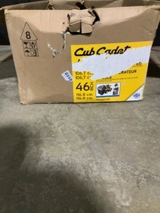 lot 55 image: Cub Cadet Original Equipment 42 in. and 46 in. Double Bagger for XT1 and XT2 Series Riding Lawn Mowers (2015 and After). See Pictures