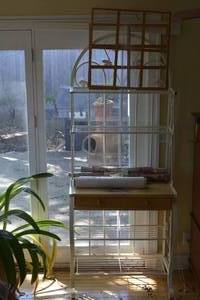 Bakers Rack with contents
