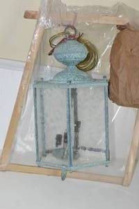 Hardwired Turquoise Chandelier