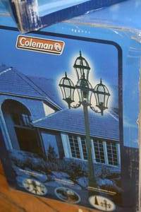Coleman 4 head post light