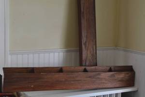 Handmade Wood wall letter holders