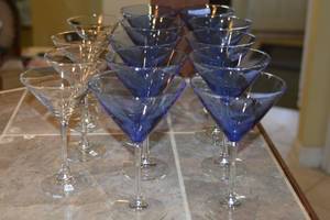 qty of 14 Martini Glasses