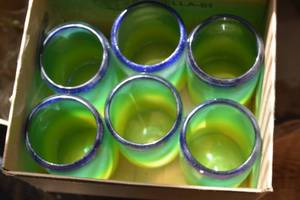 Color changing glassware