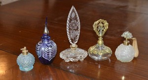 Lot of 5 Vintage perfume bottles