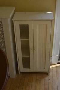 White Cabinet with Jewel handles